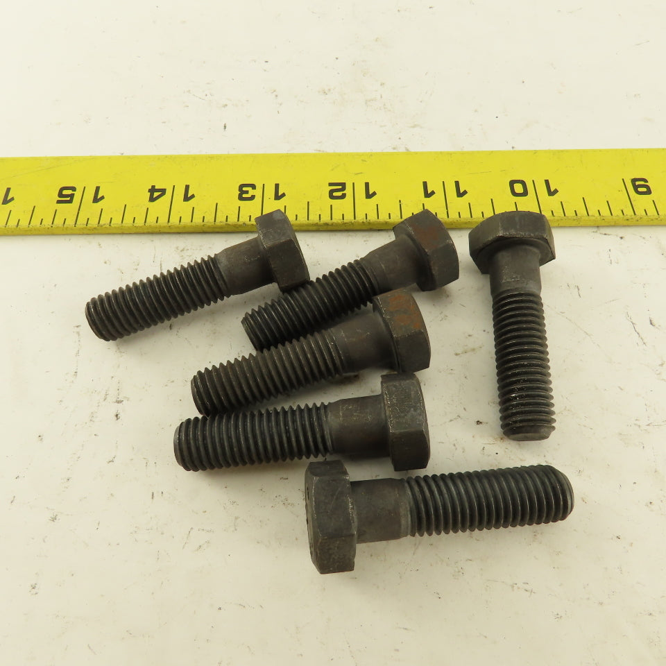 Bulten M12X1.75 Metric Hex Head Bolt Grade 8.8 34mm Thread Length Lot Of 6