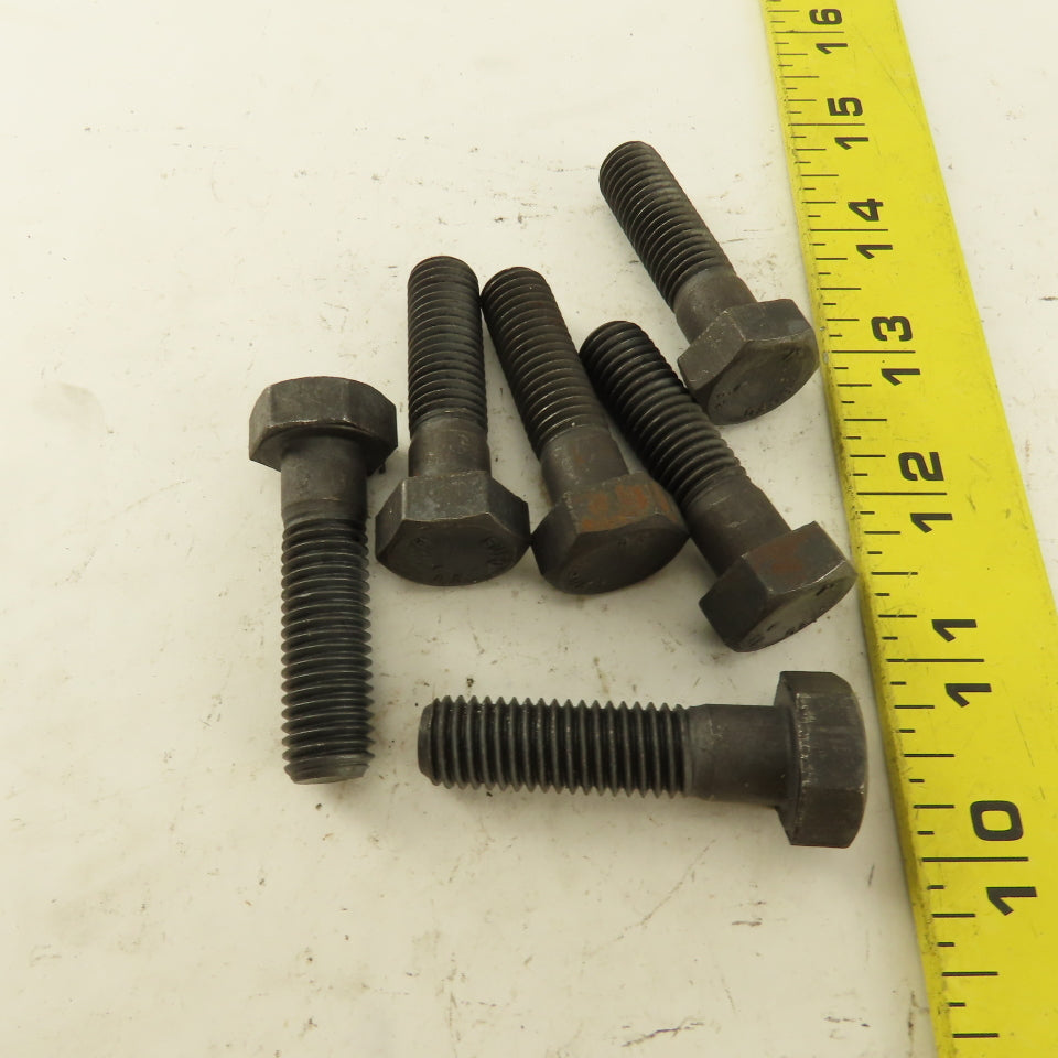 Bulten M12X1.75 Metric Hex Head Bolt Grade 8.8 34mm Thread Length Lot Of 6