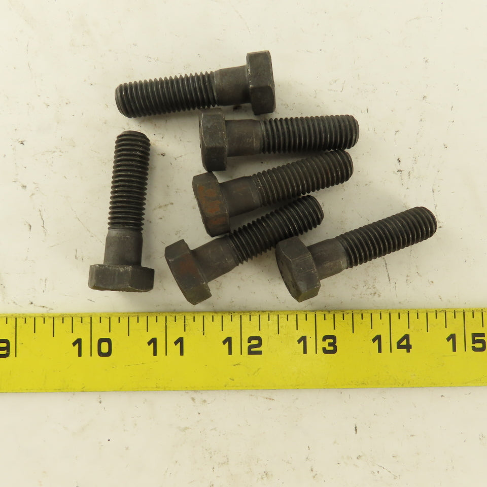 Bulten M12X1.75 Metric Hex Head Bolt Grade 8.8 34mm Thread Length Lot Of 6