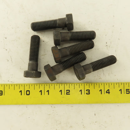 Bulten M12X1.75 Metric Hex Head Bolt Grade 8.8 34mm Thread Length Lot Of 6