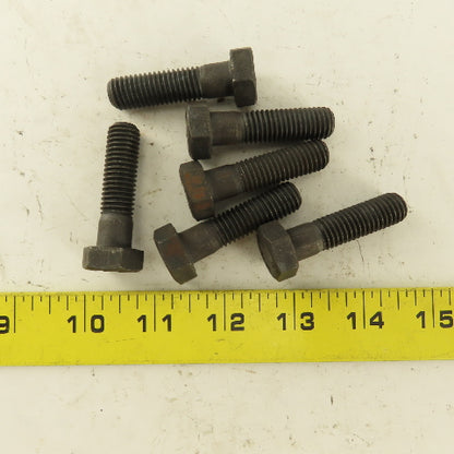 Bulten M12X1.75 Metric Hex Head Bolt Grade 8.8 34mm Thread Length Lot Of 6