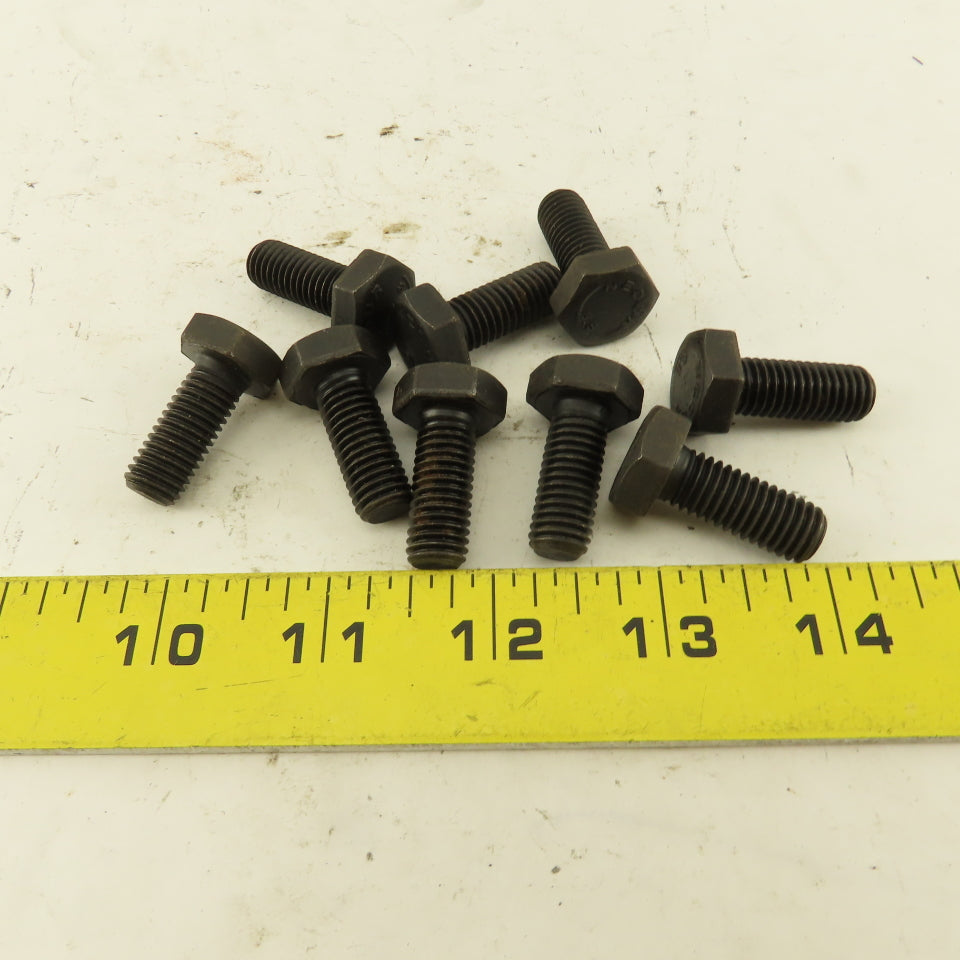 Nedur M10X1.50 Metric Hex Head Bolt 25mm Thread Length Grade 8.8 Lot Of 9