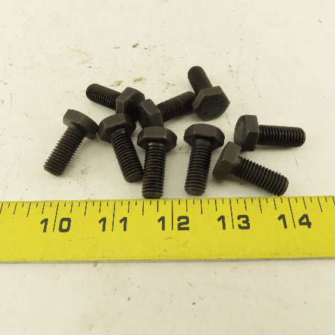 Nedur M10X1.50 Metric Hex Head Bolt 25mm Thread Length Grade 8.8 Lot Of 9