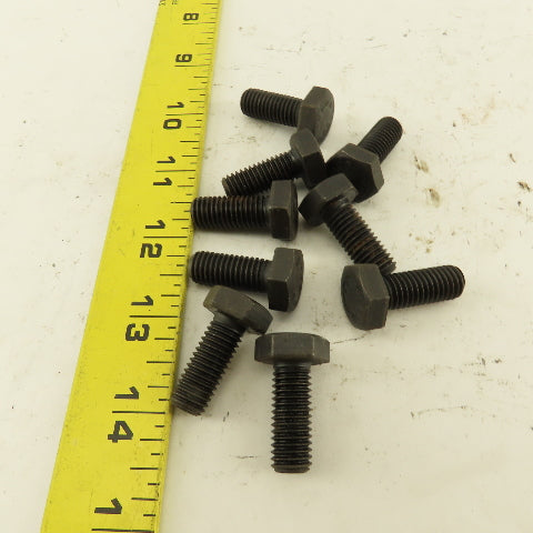 Nedur M10X1.50 Metric Hex Head Bolt 25mm Thread Length Grade 8.8 Lot Of 9