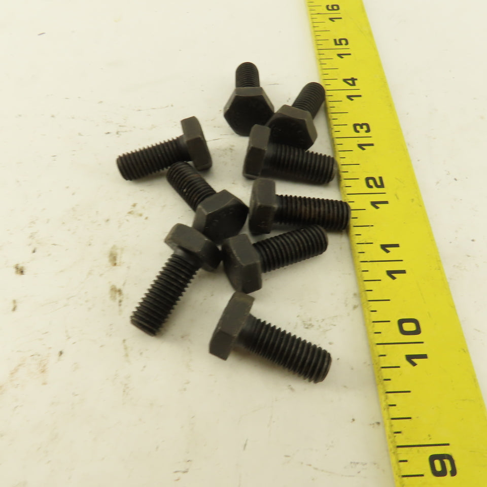 Nedur M10X1.50 Metric Hex Head Bolt 25mm Thread Length Grade 8.8 Lot Of 9