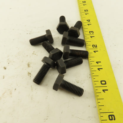 Nedur M10X1.50 Metric Hex Head Bolt 25mm Thread Length Grade 8.8 Lot Of 9