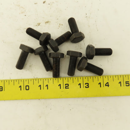 Nedur M10X1.50 Metric Hex Head Bolt 25mm Thread Length Grade 8.8 Lot Of 9