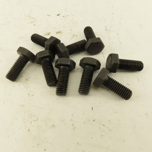 Nedur M10X1.50 Metric Hex Head Bolt 25mm Thread Length Grade 8.8 Lot Of 9