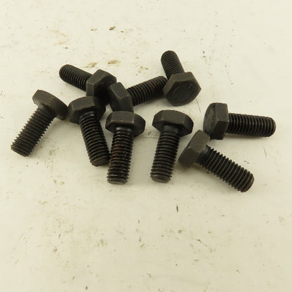 Nedur M10X1.50 Metric Hex Head Bolt 25mm Thread Length Grade 8.8 Lot Of 9