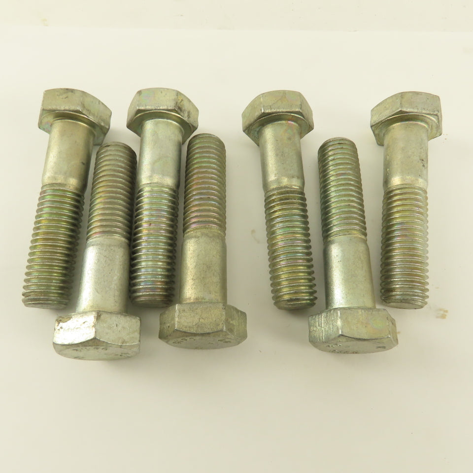 M14X2.00 Metric Hex Head Bolt 60mm Long Grade 8.8 Zinc Lot Of 7