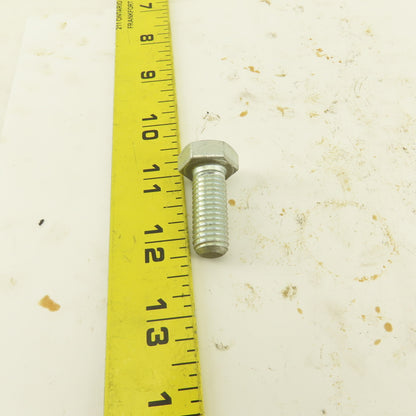 M12X1.75 Metric Hex Head Bolt Full Thread 30mm Long Grade 8.8 Zinc Lot Of 10