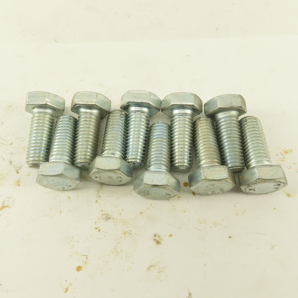 M12X1.75 Metric Hex Head Bolt Full Thread 30mm Long Grade 8.8 Zinc Lot Of 10