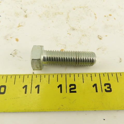 M12X1.75 Metric Hex Head Bolt Full Thread 40mm Long Grade 8.8 Zinc Lot Of 10