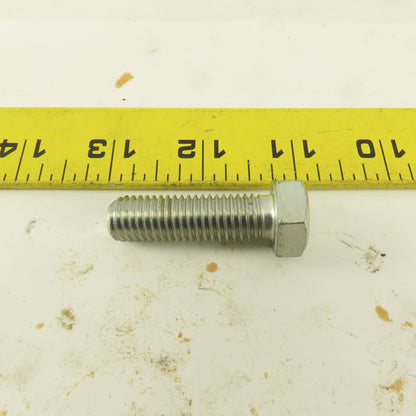 M12X1.75 Metric Hex Head Bolt Full Thread 40mm Long Grade 8.8 Zinc Lot Of 10