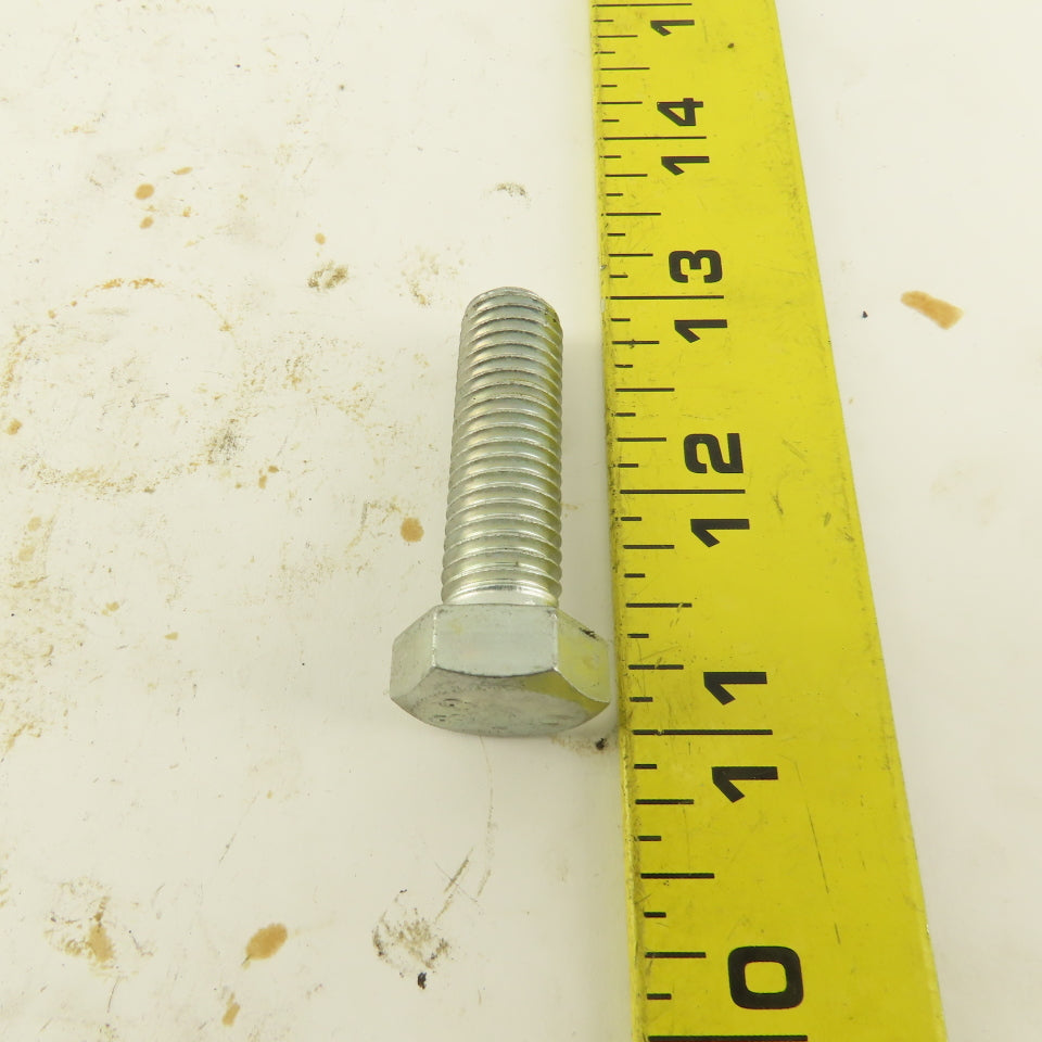M12X1.75 Metric Hex Head Bolt Full Thread 40mm Long Grade 8.8 Zinc Lot Of 10