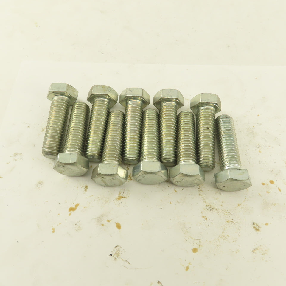 M12X1.75 Metric Hex Head Bolt Full Thread 40mm Long Grade 8.8 Zinc Lot Of 10