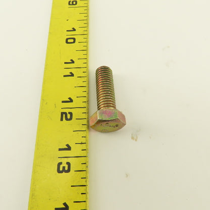 M10X1.50 Metric Hex Head Bolt Full Thread 30mm Long Grade 10.9 Zinc Lot Of 9