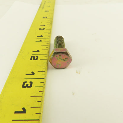M10X1.50 Metric Hex Head Bolt Full Thread 30mm Long Grade 10.9 Zinc Lot Of 9