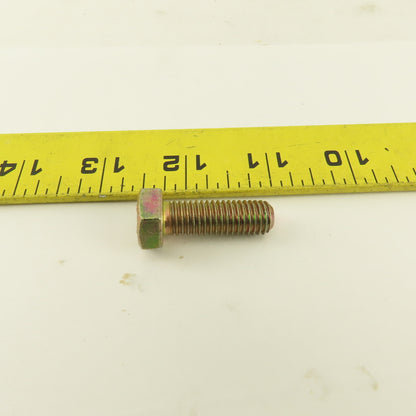 M10X1.50 Metric Hex Head Bolt Full Thread 30mm Long Grade 10.9 Zinc Lot Of 9