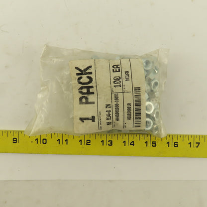 M8-1.25 DIN 934 Zinc Steel Hex Nut Class 8 Lot Of 100