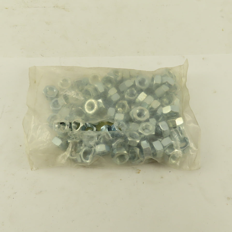 M8-1.25 DIN 934 Zinc Steel Hex Nut Class 8 Lot Of 100