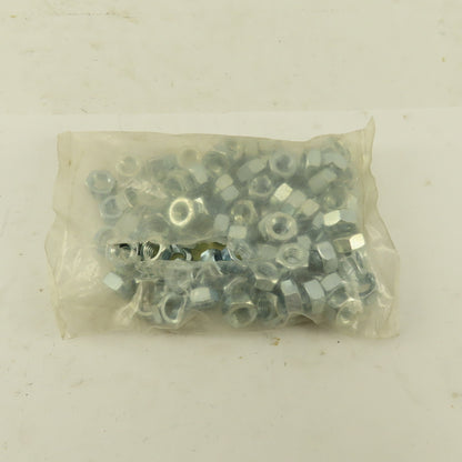 M8-1.25 DIN 934 Zinc Steel Hex Nut Class 8 Lot Of 100
