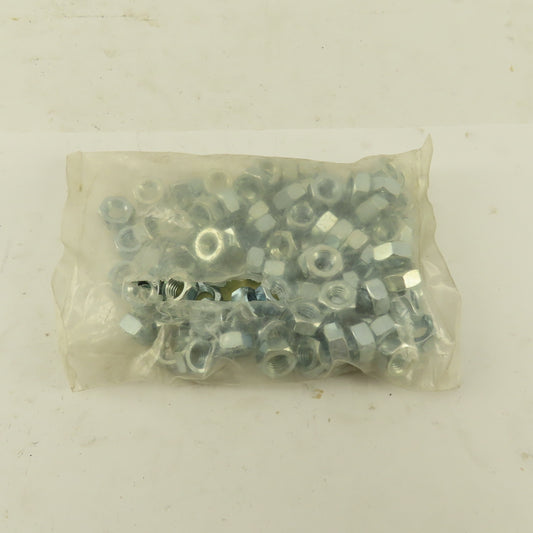 M8-1.25 DIN 934 Zinc Steel Hex Nut Class 8 Lot Of 100