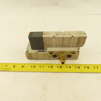SMC VQ4200-3W1 2 Position Solenoid Directional Air Valve 110V Coil