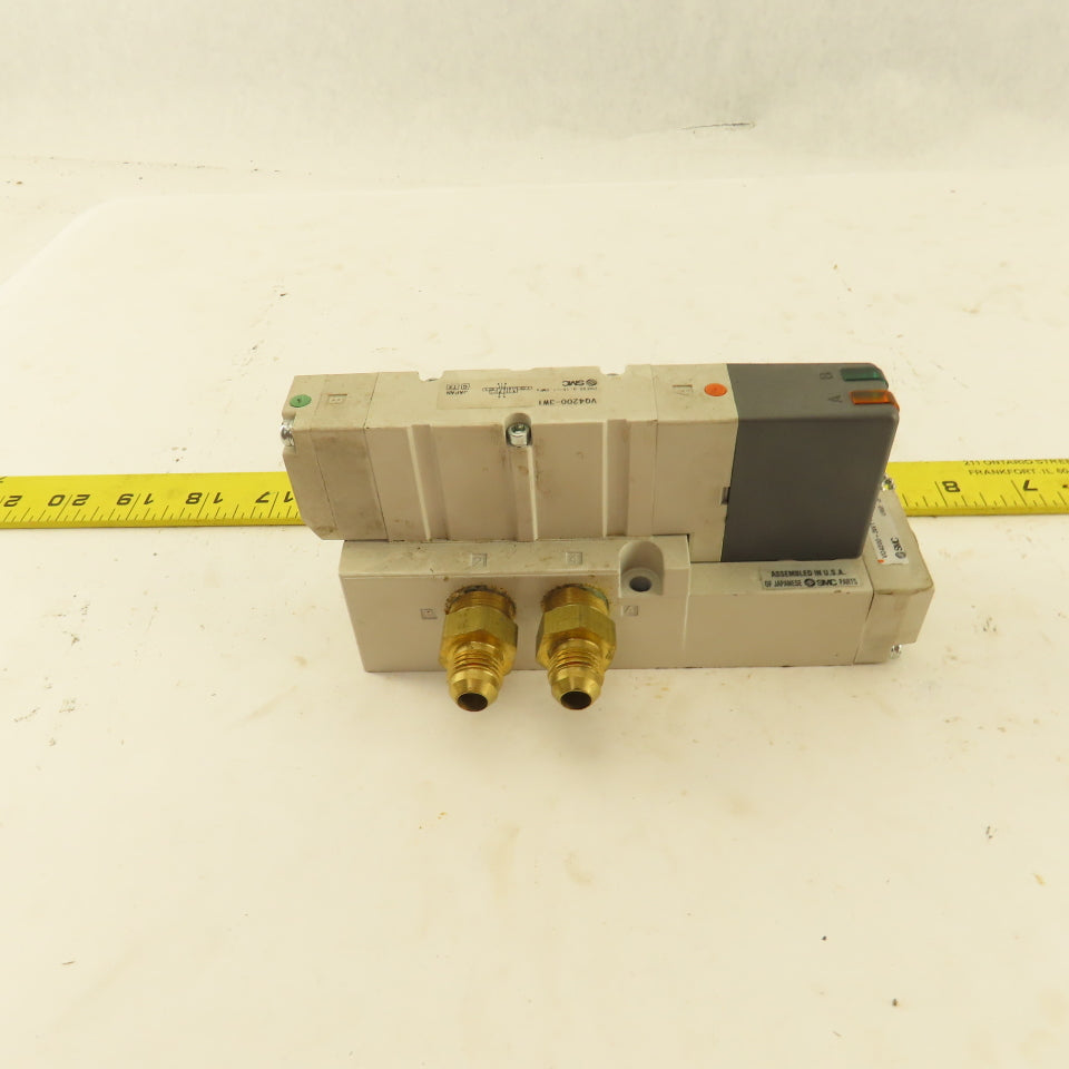 SMC VQ4200-3W1 2 Position Solenoid Directional Air Valve 110V Coil