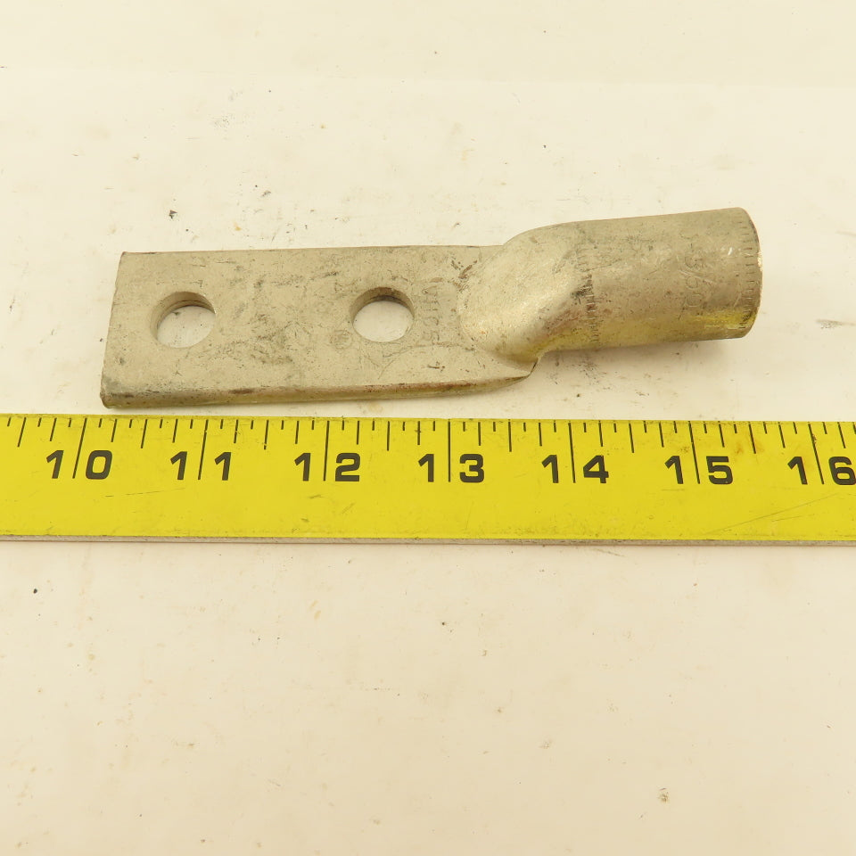 Hubbell VHCS 4/0 500 Wire Terminal Tin Coated Copper Lug 1-1/2" Bolt Pad Width