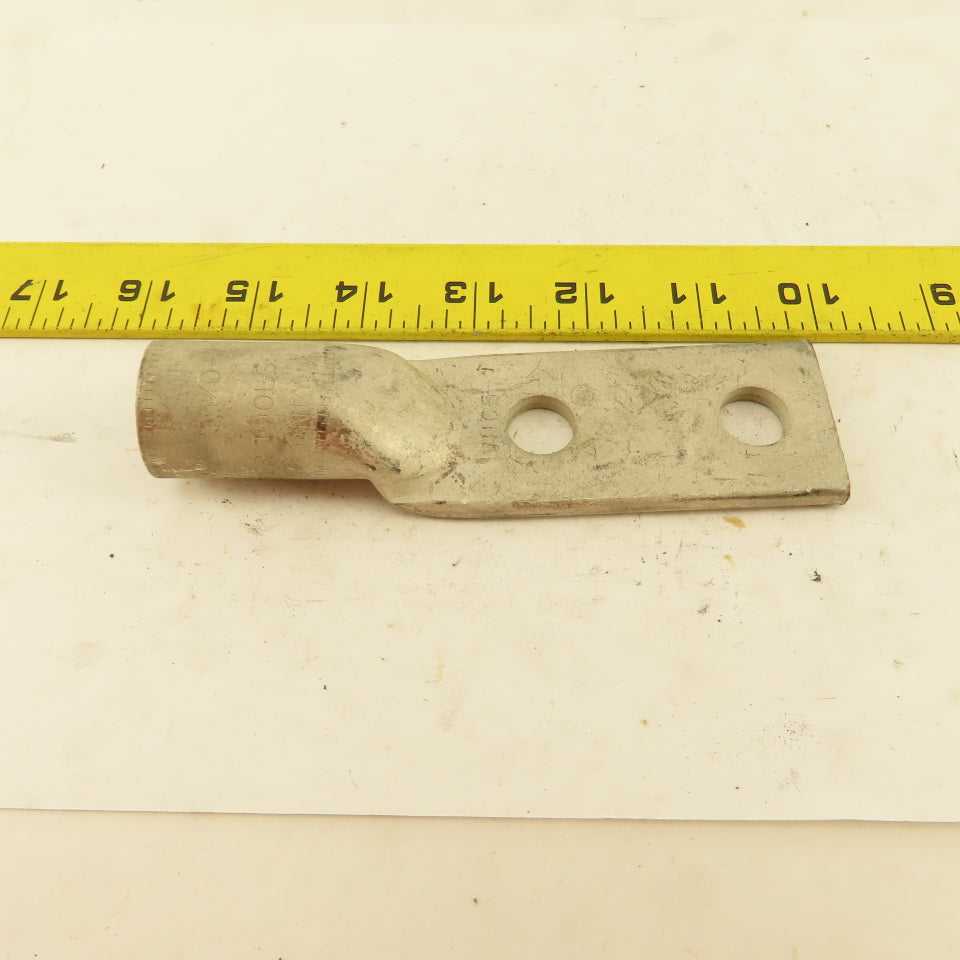 Hubbell VHCS 4/0 500 Wire Terminal Tin Coated Copper Lug 1-1/2" Bolt Pad Width