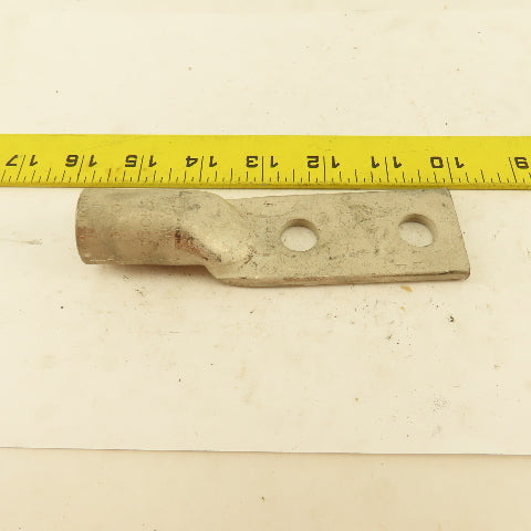 Hubbell VHCS 4/0 500 Wire Terminal Tin Coated Copper Lug 1-1/2" Bolt Pad Width