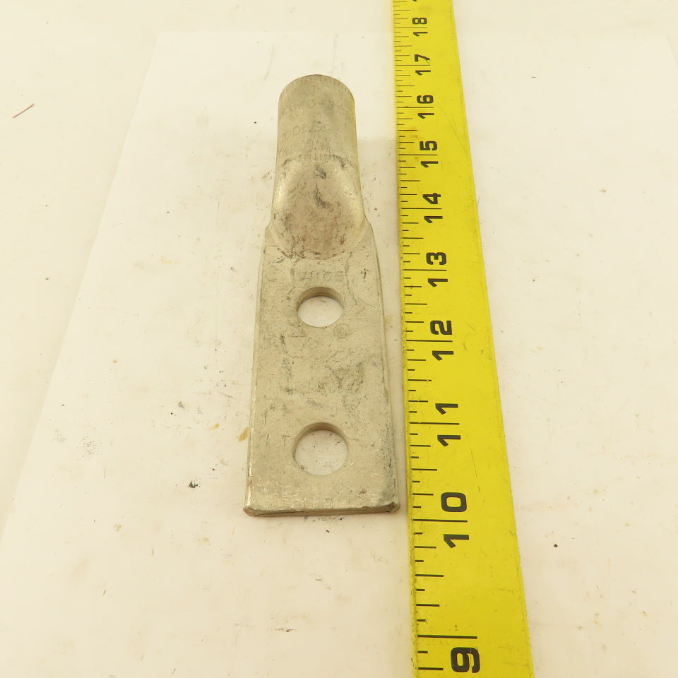 Hubbell VHCS 4/0 500 Wire Terminal Tin Coated Copper Lug 1-1/2" Bolt Pad Width