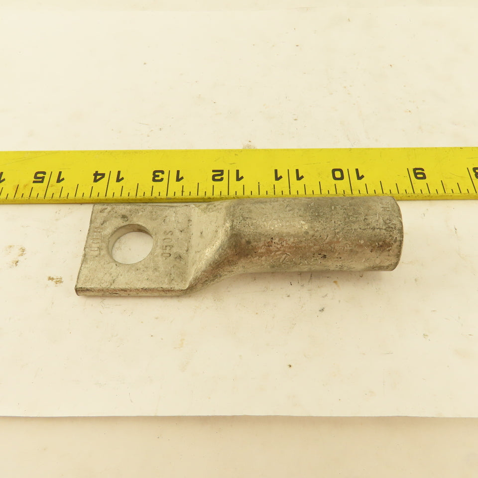 Penn Union BBLU-050S 500 MCM Wire Terminal Tin Coated Copper Lug