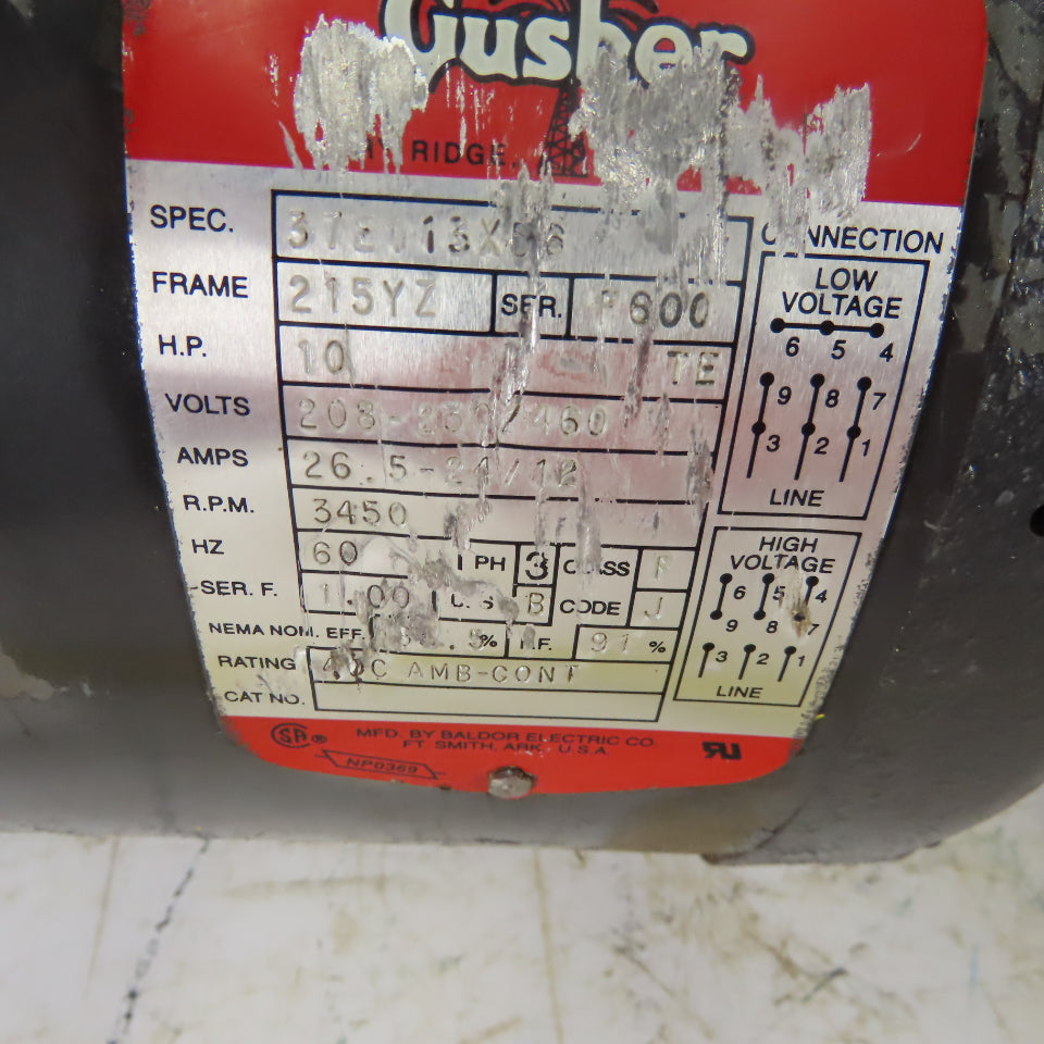 Gusher Pump SMSC4-11-1000FJ-4 Vertical Multi Stage Centrifugal Pump 10Hp 3450RPM