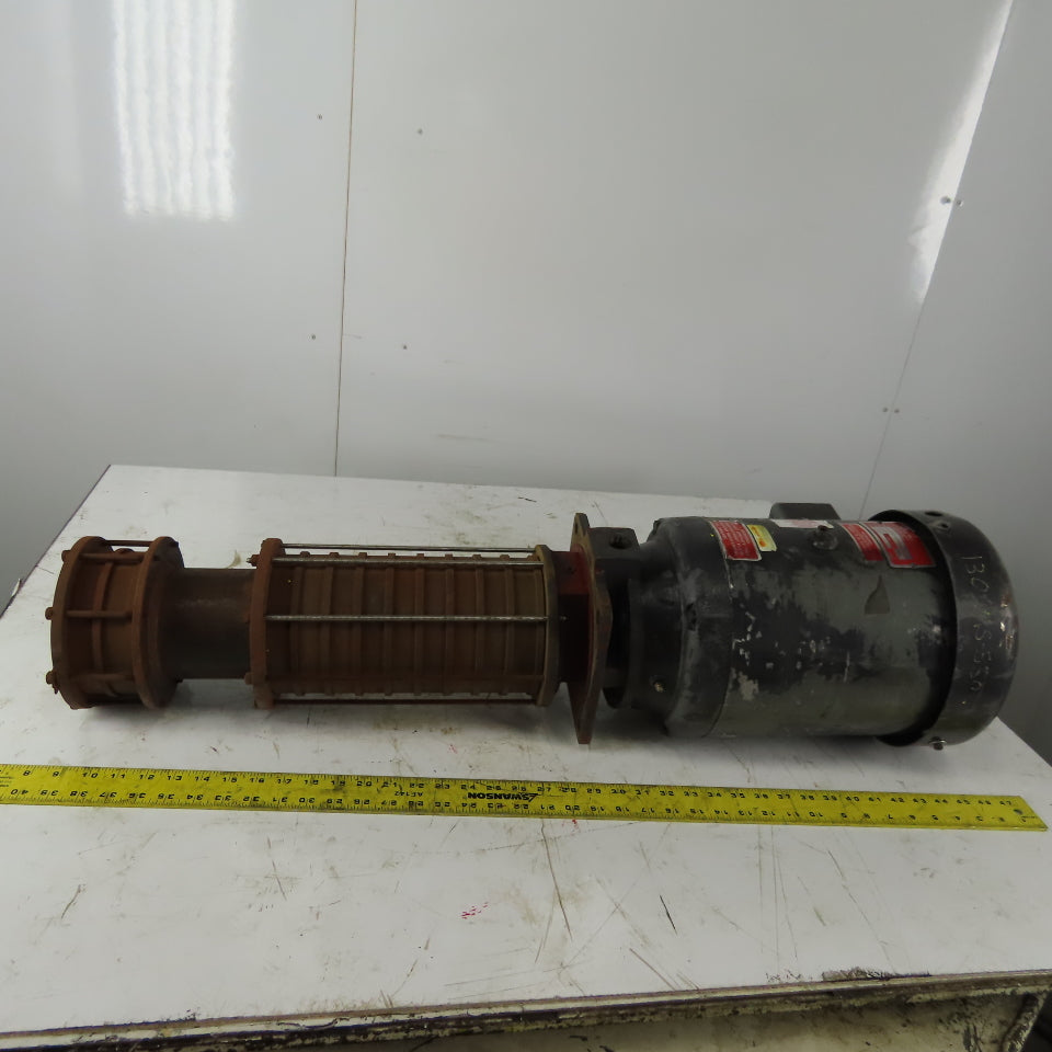 Gusher Pump SMSC4-11-1000FJ-4 Vertical Multi Stage Centrifugal Pump 10Hp 3450RPM