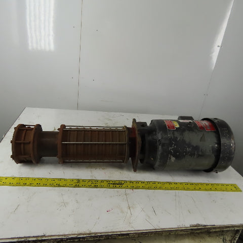 Gusher Pump SMSC4-11-1000FJ-4 Vertical Multi Stage Centrifugal Pump 10Hp 3450RPM