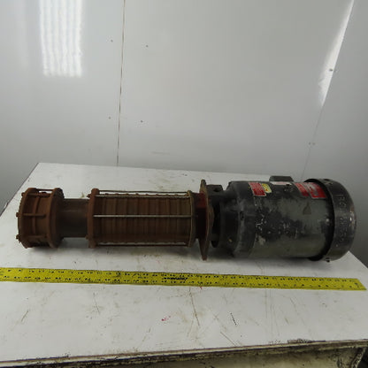 Gusher Pump SMSC4-11-1000FJ-4 Vertical Multi Stage Centrifugal Pump 10Hp 3450RPM