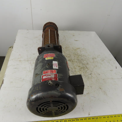 Gusher Pump SMSC4-11-1000FJ-4 Vertical Multi Stage Centrifugal Pump 10Hp 3450RPM