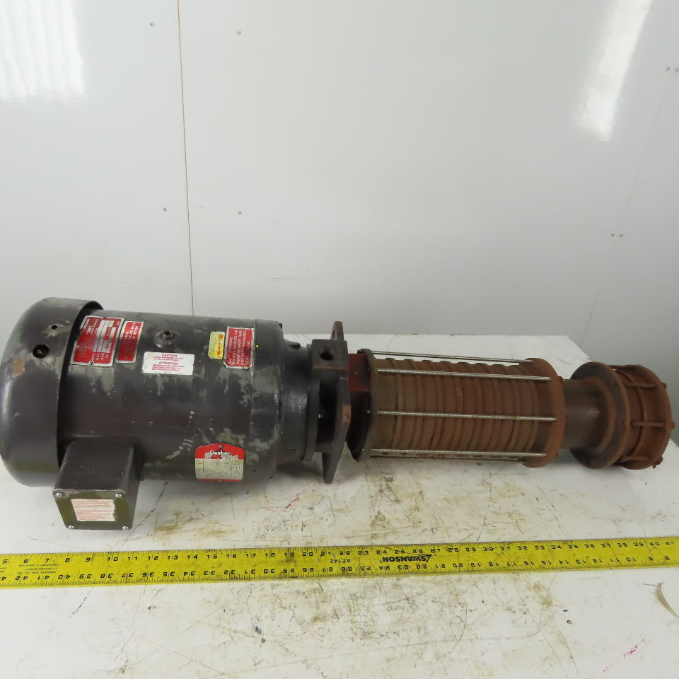 Gusher Pump SMSC4-11-1000FJ-4 Vertical Multi Stage Centrifugal Pump 10Hp 3450RPM