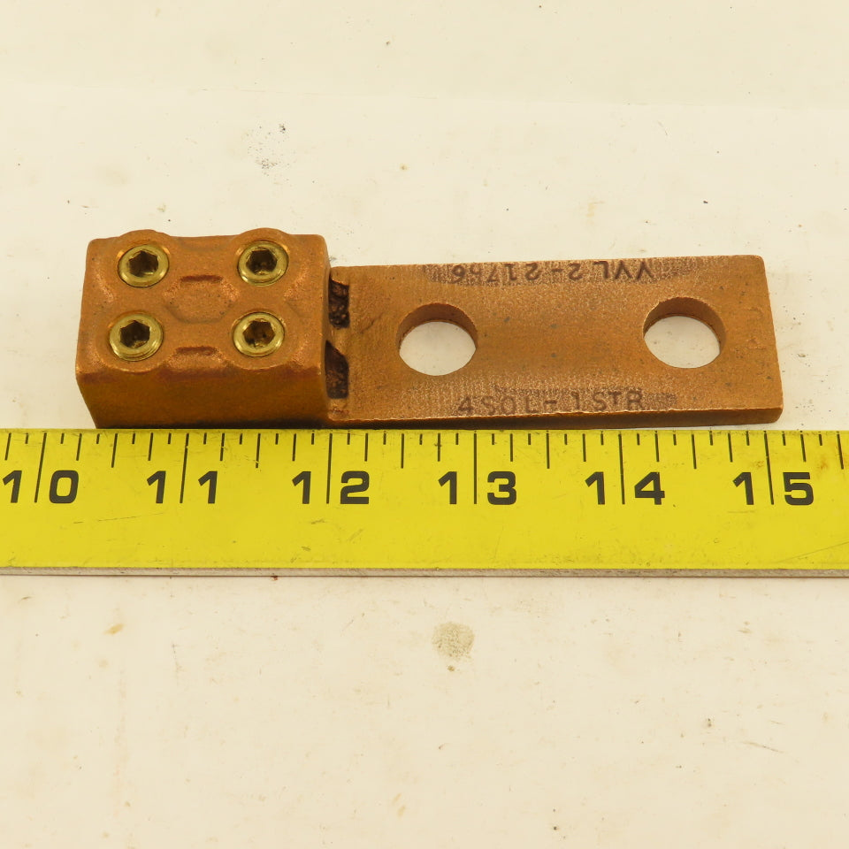 Penn Union VVL2-21766 4 AWG Bronze 2 Hole 2 Wire Mechanical Lug