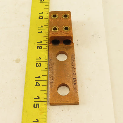Penn Union VVL2-21766 4 AWG Bronze 2 Hole 2 Wire Mechanical Lug