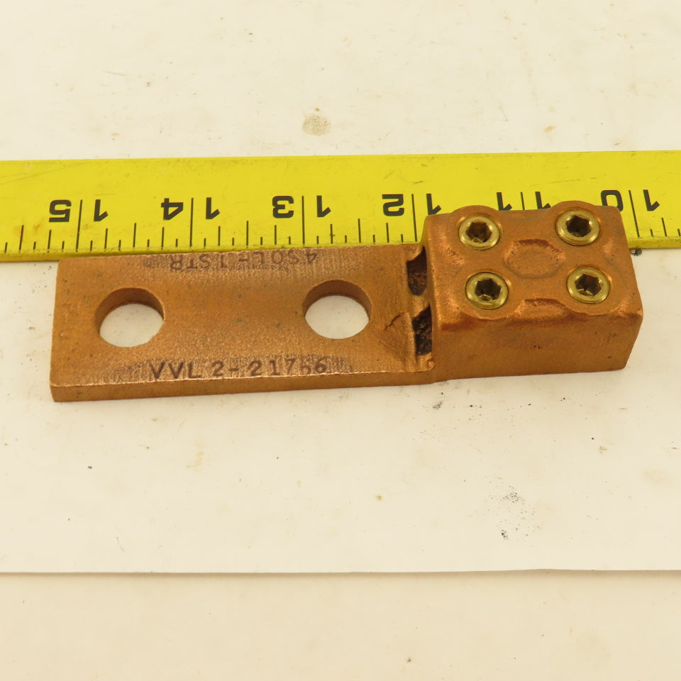 Penn Union VVL2-21766 4 AWG Bronze 2 Hole 2 Wire Mechanical Lug