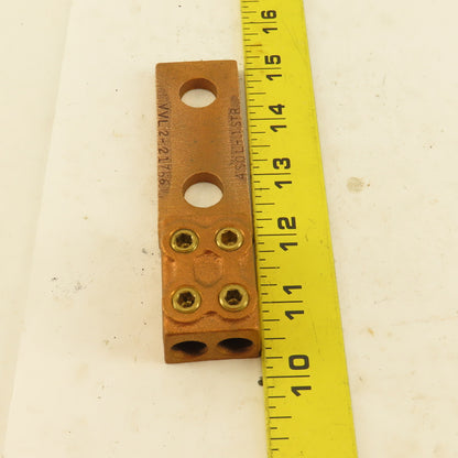 Penn Union VVL2-21766 4 AWG Bronze 2 Hole 2 Wire Mechanical Lug