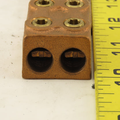 Penn Union VVL2-21766 4 AWG Bronze 2 Hole 2 Wire Mechanical Lug