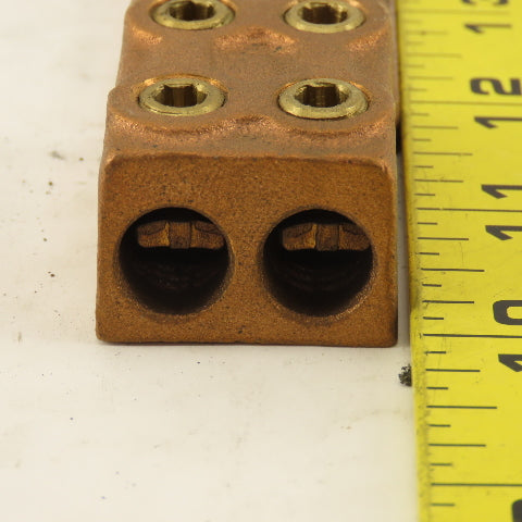 Penn Union VVL2-21766 4 AWG Bronze 2 Hole 2 Wire Mechanical Lug