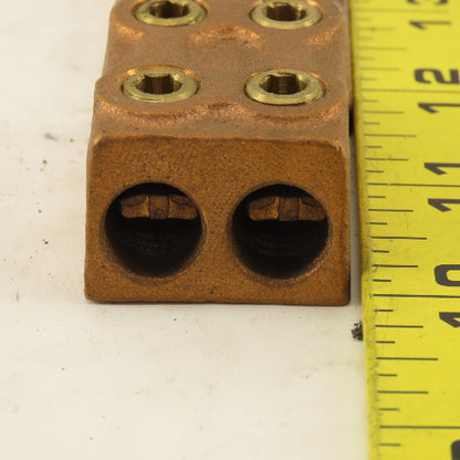 Penn Union VVL2-21766 4 AWG Bronze 2 Hole 2 Wire Mechanical Lug