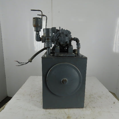 Vickers 14gal Hydraulic Power Unit W/Reliance 3/4hp Electric Motor 230/460V 3Ph