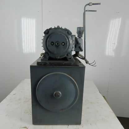 Vickers 14gal Hydraulic Power Unit W/Reliance 3/4hp Electric Motor 230/460V 3Ph