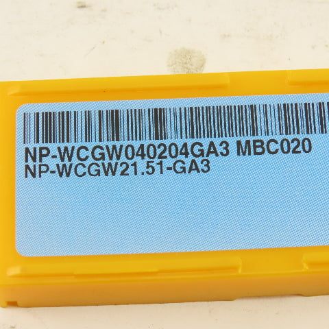 Mitsubishi NP-WCGW040204GA3 Carbide Turning Insert VP15TF
